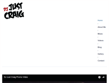 Tablet Screenshot of djjustcraig.com